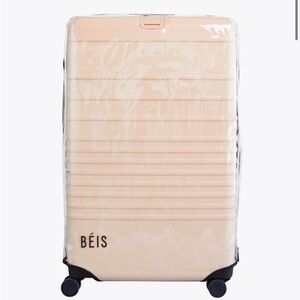 NWT Beis large check in 29” clear cover